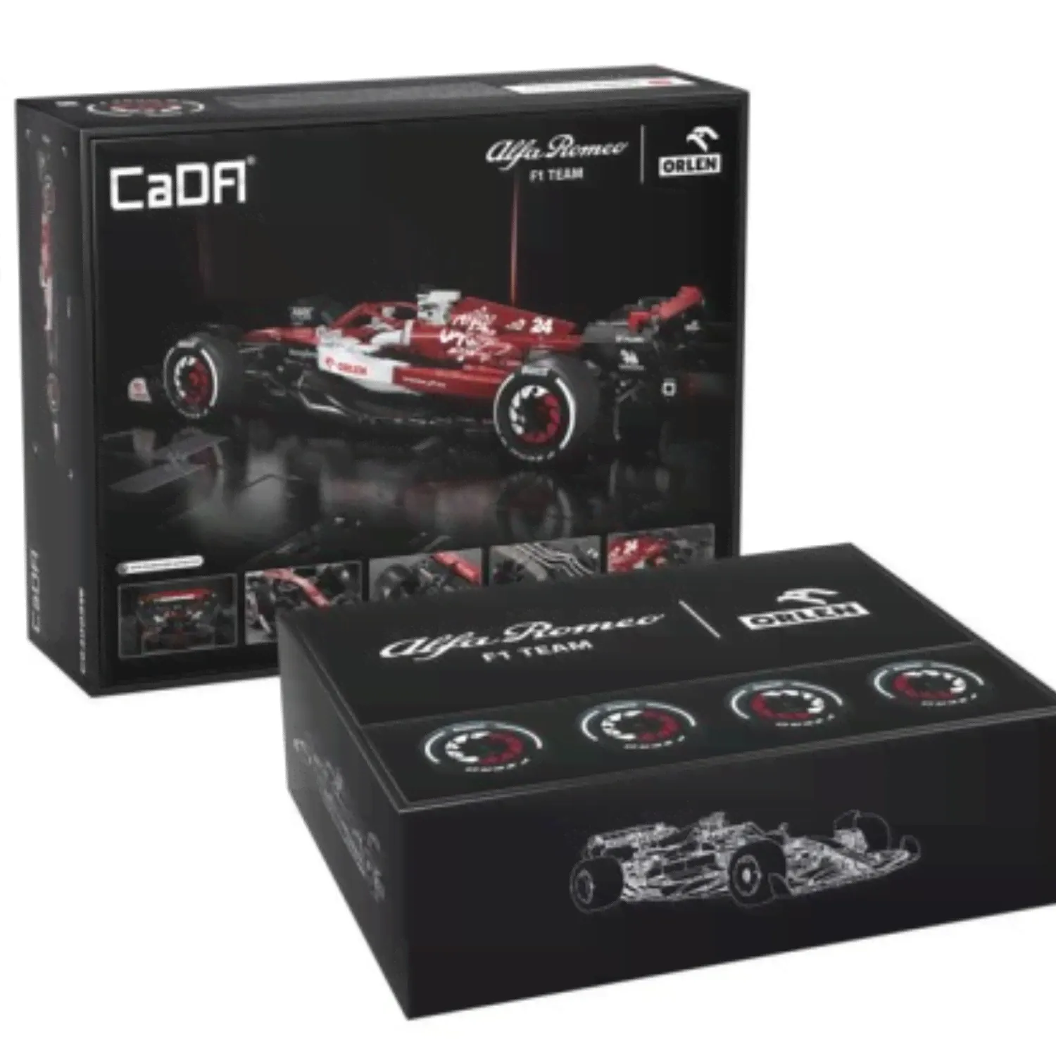 Конструктор CADA Машина Формула 1 Alfa Romeo F1, подвижные элементы, 271 элемент - C55026W-0