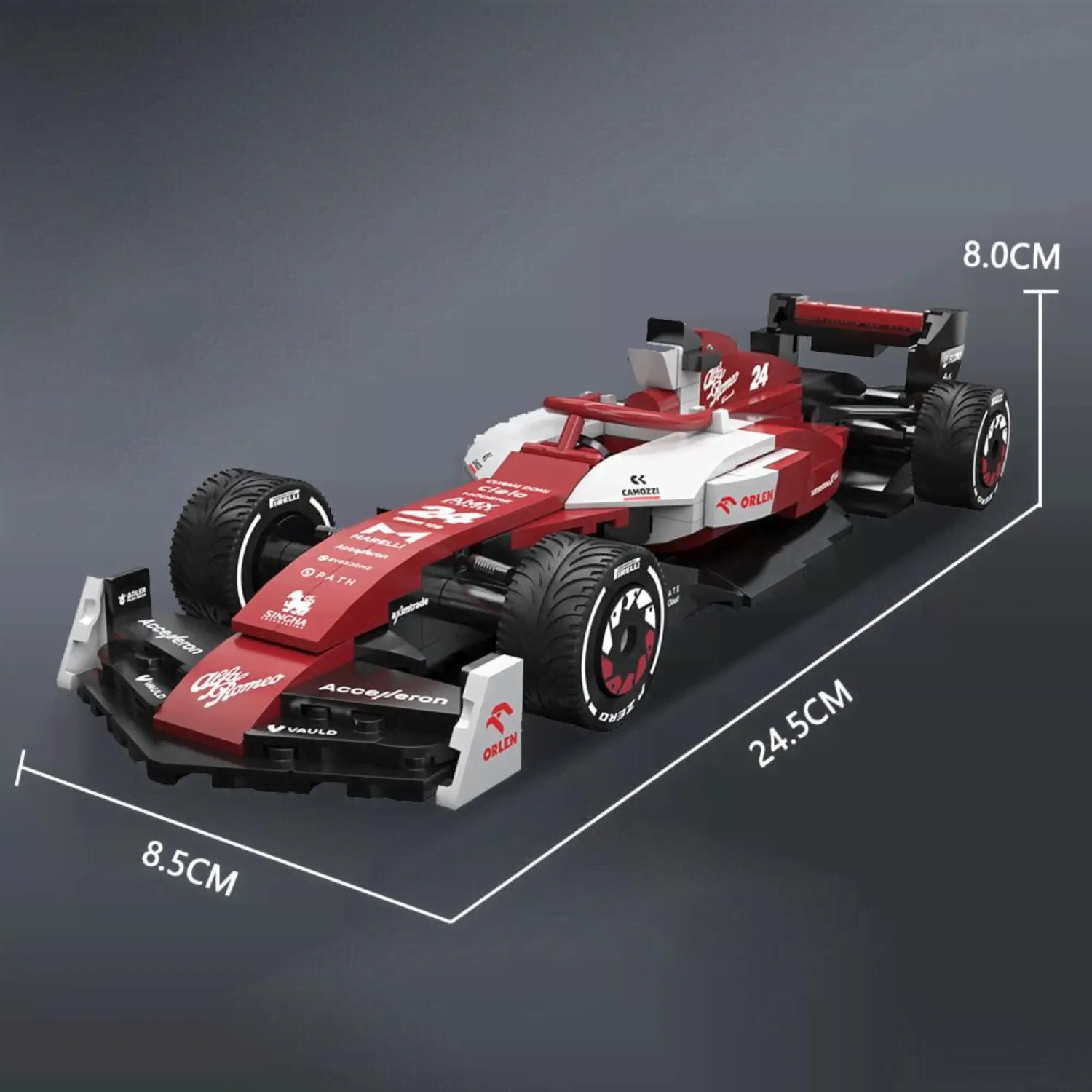 Конструктор CADA Машина Формула 1 Alfa Romeo F1, подвижные элементы, 271 элемент - C55026W
